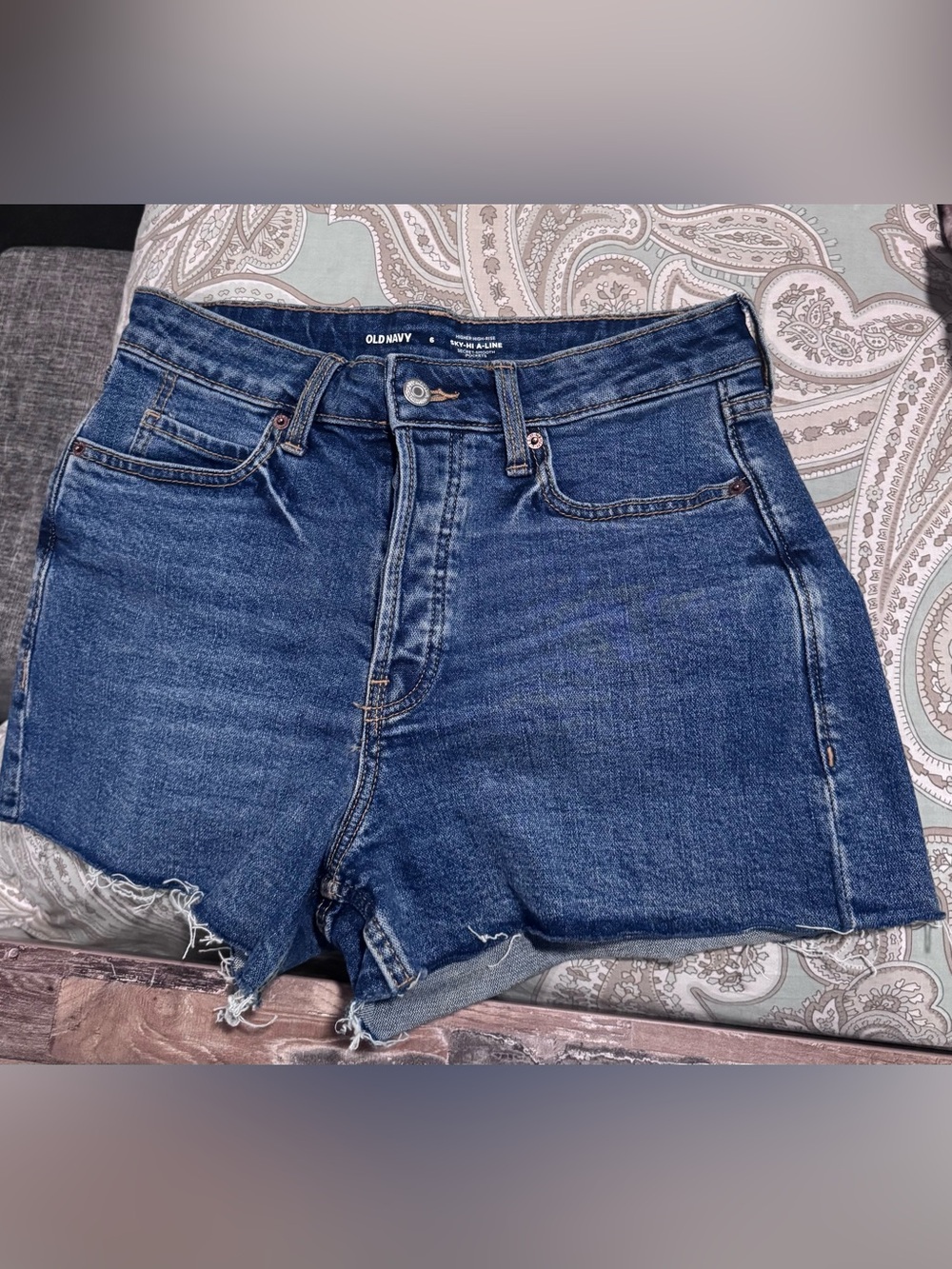 Old Navy Indigo Blue Denim Cutoff Shorts